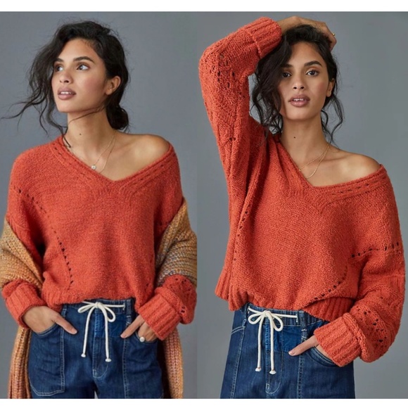 Anthropologie Sweaters - Anthropologie Pilcro Marla V-Neck Sweater